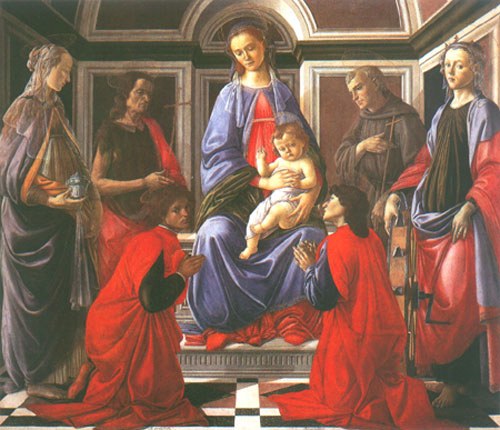 Madonna mit Kind und sechs Heiligen from Sandro Botticelli