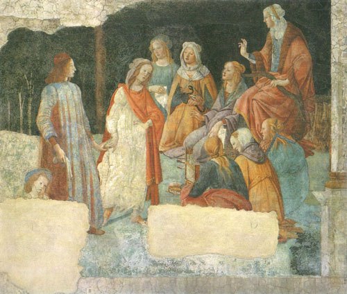 Ein junger Mann wird in den Kreis der sieben freien Künste eingeführt from Sandro Botticelli