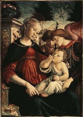 Maria mit Kind u.Engeln