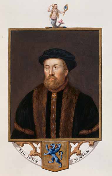 Portrait of Sir John Mason (1503-66) from 'Memoirs of the Court of Queen Elizabeth' from Sarah Countess of Essex