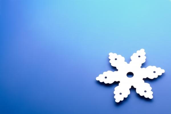 snowflake over blue from Sascha Burkard