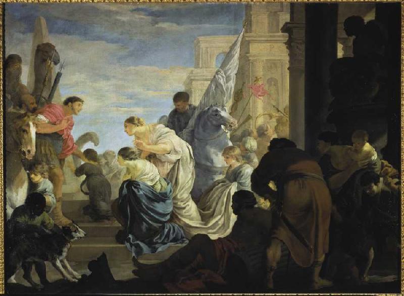 Die Begegnung von Antonius und Cleopatra from Sébastien Bourdon