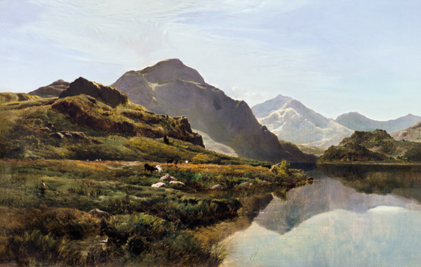 A Highland Loch Scene from Sidnay Richard Percy