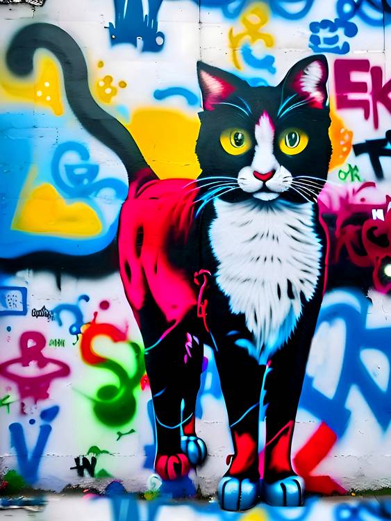 Graffiti Cat from Siegfried Schreck