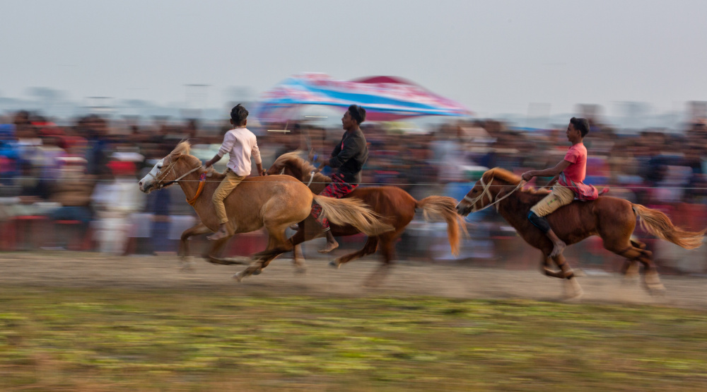 Dorfhelden in einem traditionellen Rennen from Sikder Mesbahuddin Ahmed