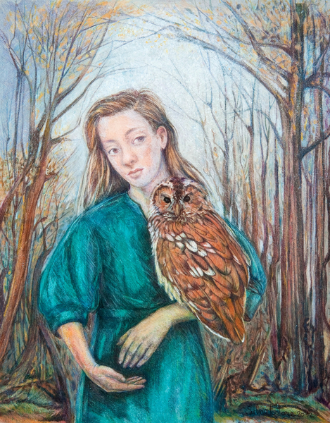 Girl with Owl from Silvia  Pastore