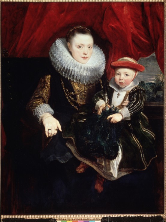 Portrait of a young Lady with Child from Sir Anthonis van Dyck