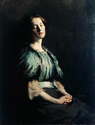 Portrait of a Girl Wearing a Green Dress, 1899 (oil on canvas) from Sir William Orpen