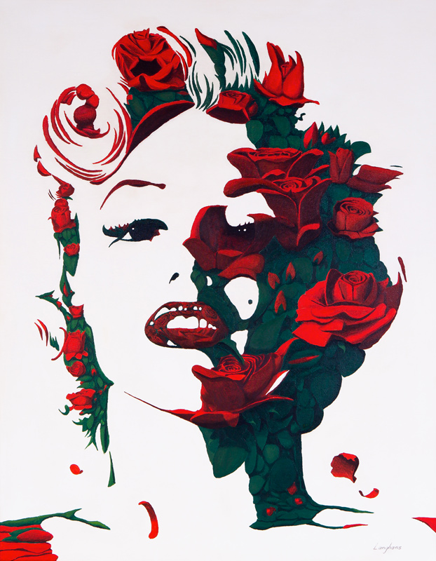 Marilyn Monroe Rote Rosen from Stephen Langhans