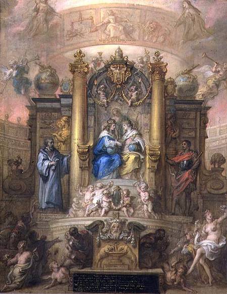 Alliance of France and Spain Allegory of the Peace of the Pyrenees in 1659 from Theodoor Thulden