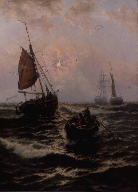 Fishing Boat in Distress from Thomas Rose Miles