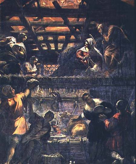The Adoration of the Shepherds from Tintoretto (eigentl. Jacopo Robusti)