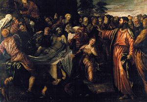 Die Auferweckung des Lazarus. from Tintoretto (eigentl. Jacopo Robusti)