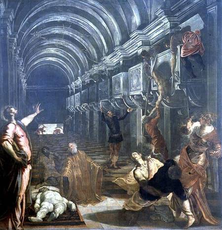 The Finding of the Body of St. Mark (panel) from Tintoretto (eigentl. Jacopo Robusti)