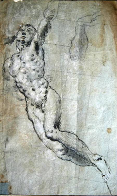 Study for the body of St. George from Tintoretto (eigentl. Jacopo Robusti)