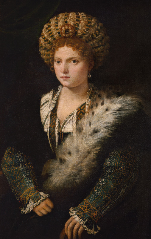 Isabella d'Este, Markgräfin von Mantua from Tizian (eigentl. Tiziano Vercellio)