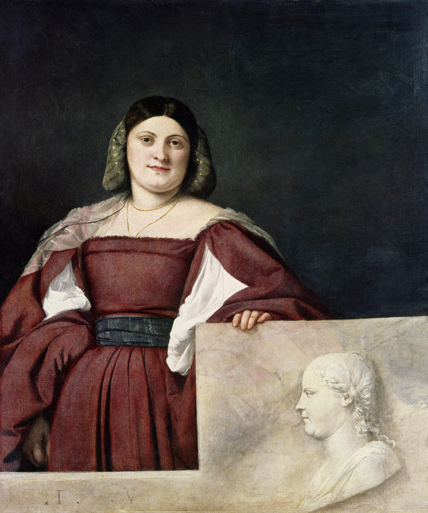 Portrait of a Lady (La Schiavona), c.1510-12 from Tizian (eigentl. Tiziano Vercellio)