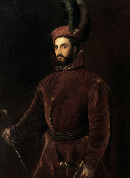 Portrait of Ippolito de' Medici from Tizian (eigentl. Tiziano Vercellio)