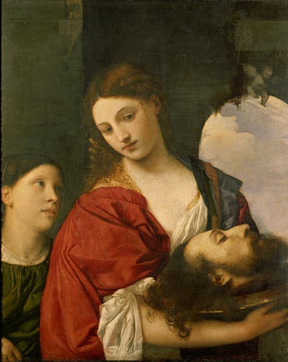 Salome mit dem Haupt Johannes des Taeufers from Tizian (eigentl. Tiziano Vercellio)