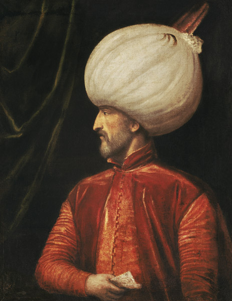 Bildnis des Sultan Suleiman II. from Tizian (Schule)