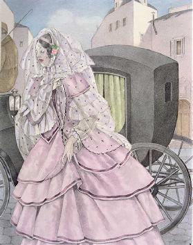 Illustration für Madame Bovary von Gustave Flaubert (1821-80), veröffentlicht von Gibert Jeune, 1953