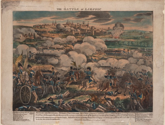 The Battle of Leipzig from Unbekannter Künstler