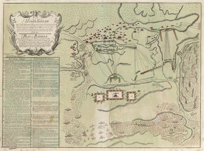 Map of Battle of Savuchny from Unbekannter Künstler
