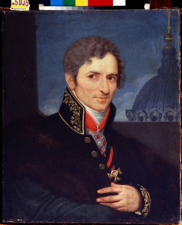 Portrait of the architect Andrey Voronikhin (1759-1814) from Unbekannter Künstler