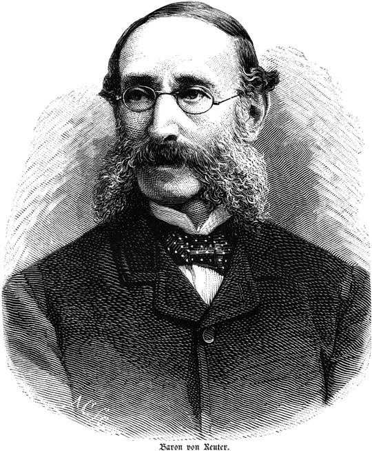 Portrait of Paul Julius Freiherr von Reuter (1816-1899) from Unbekannter Künstler