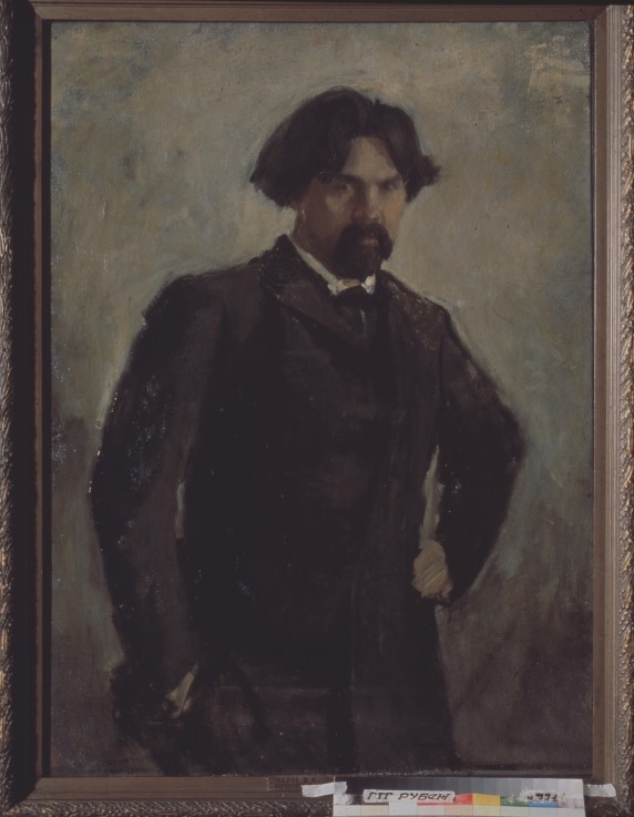 Portrait of the artist Vasily Surikov (1848-1916) from Valentin Alexandrowitsch Serow
