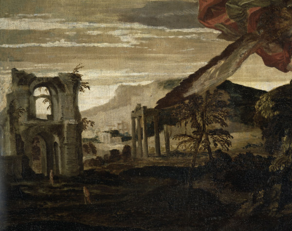 P.Veronese, Landscape with ruins from Veronese, Paolo (eigentl. Paolo Caliari)