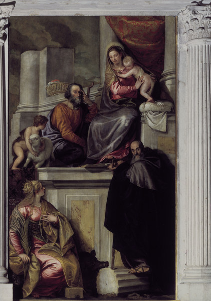 Madonna, Child & Saints / Veronese from Veronese, Paolo (eigentl. Paolo Caliari)