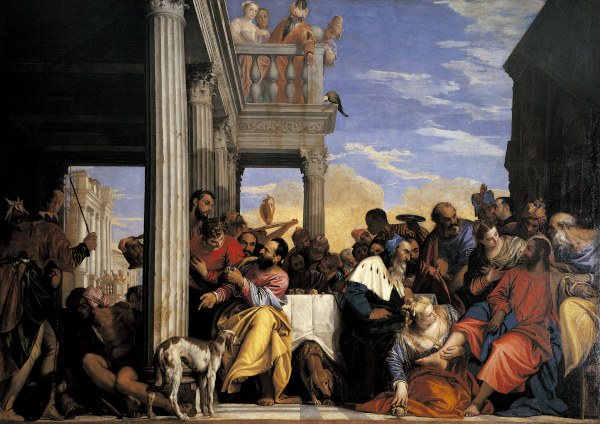 Veronese / Banquet at the House of Simon from Veronese, Paolo (eigentl. Paolo Caliari)