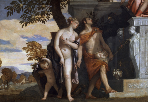 P.Veronese, Venus, Mercury,Eros a.Anter. from Veronese, Paolo (eigentl. Paolo Caliari)