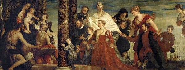 Madonna & Cuccina Family /Veronese/ 1571 from Veronese, Paolo (eigentl. Paolo Caliari)