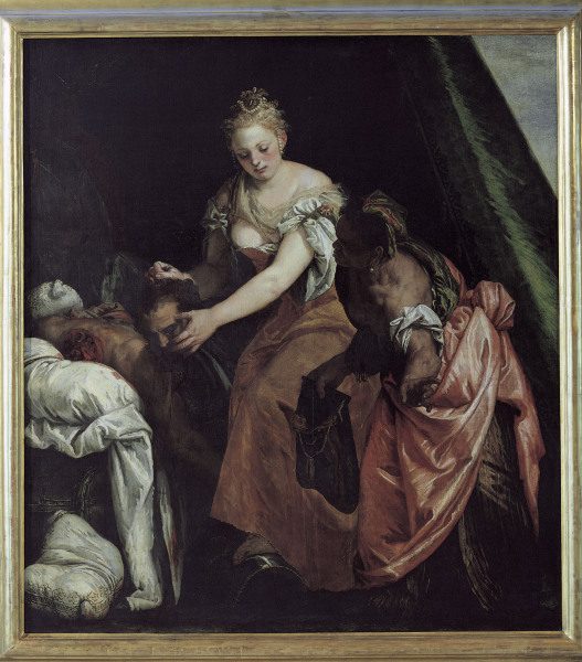 Veronese / Judith and Holofernes /c.1580 from Veronese, Paolo (eigentl. Paolo Caliari)