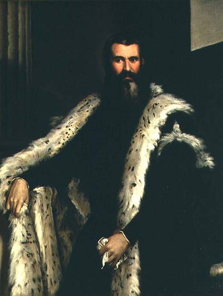 Portrait of a Man in a Fur Coat from Veronese, Paolo (eigentl. Paolo Caliari)