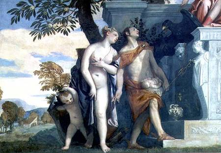 Venus and Mercury presenting her son Anteros to Jupiter from Veronese, Paolo (eigentl. Paolo Caliari)
