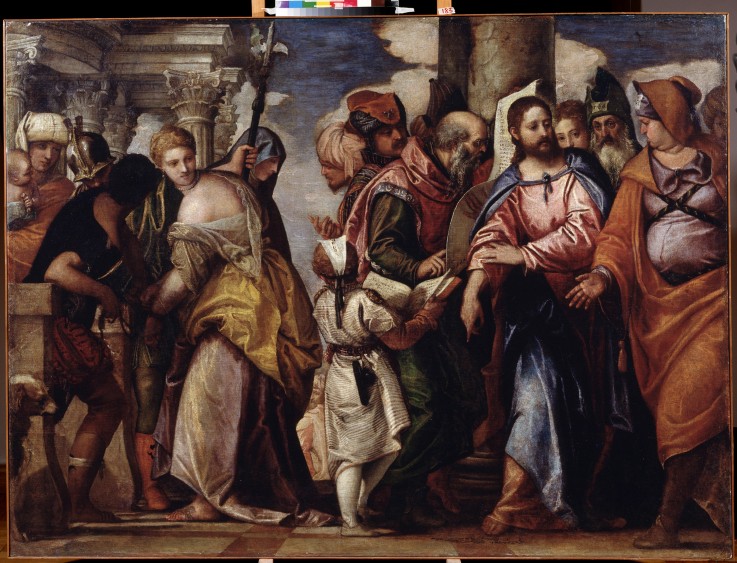 Christ and the Woman Taken in Adultery from Veronese, Paolo (eigentl. Paolo Caliari)