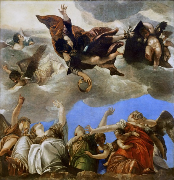 Saint Mark rewarding the theological virtues from Veronese, Paolo (eigentl. Paolo Caliari)