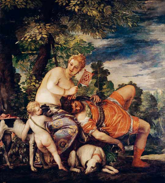 Venus and Adonis from Veronese, Paolo (eigentl. Paolo Caliari)