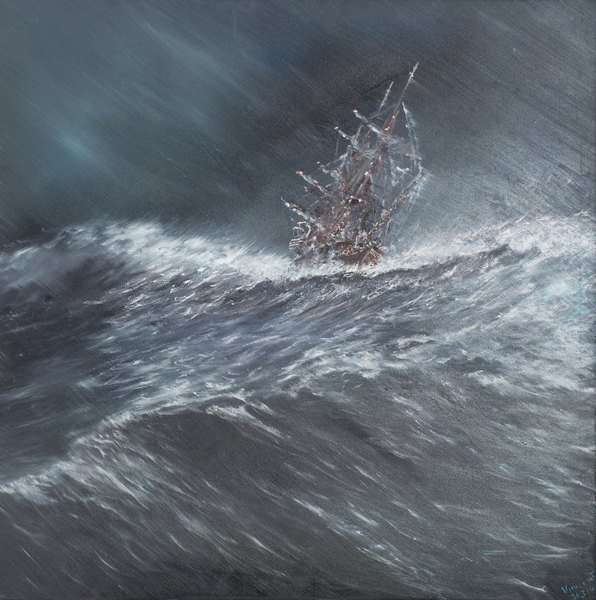 Beagle in a storm off Cape Horn (2) Dec.24th1832 from Vincent Alexander Booth