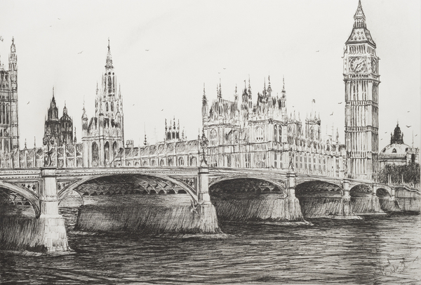 Westminster Bridge London from Vincent Alexander Booth