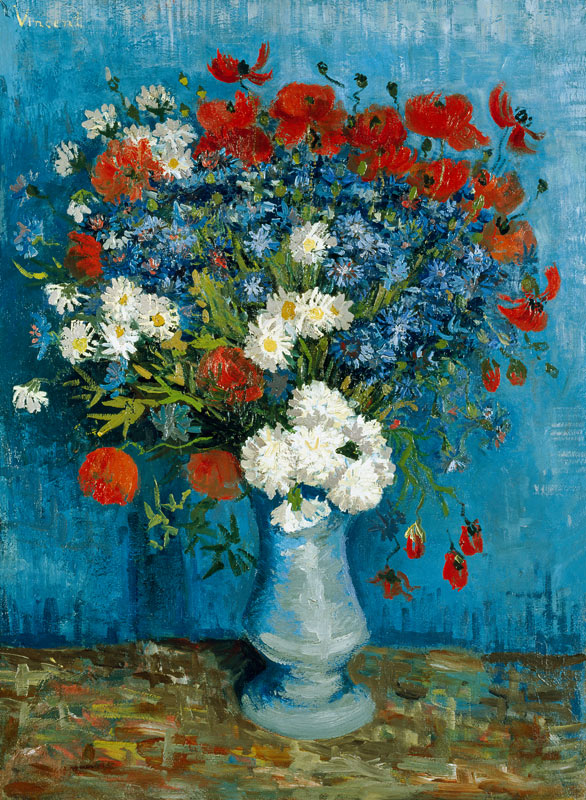 Stillleben: Vase mit Kornblumen und Mohnblumen from Vincent van Gogh
