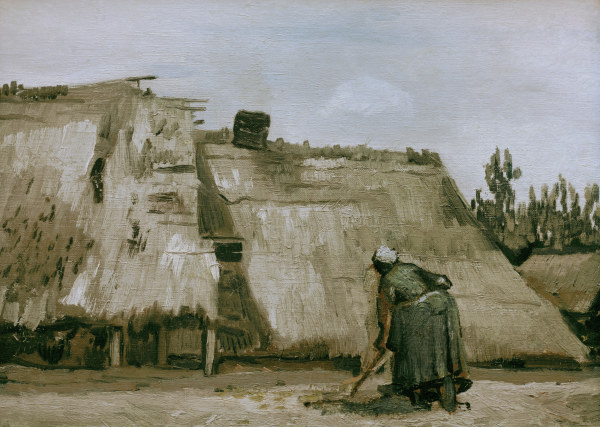 v.Gogh/Hut w.working peasant woman/1885 from Vincent van Gogh