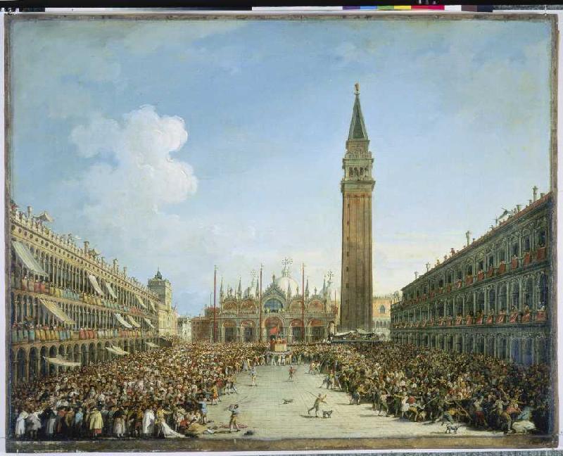 Festzug auf der Piazza San Marco in Venedig from Vincenzo Chilone