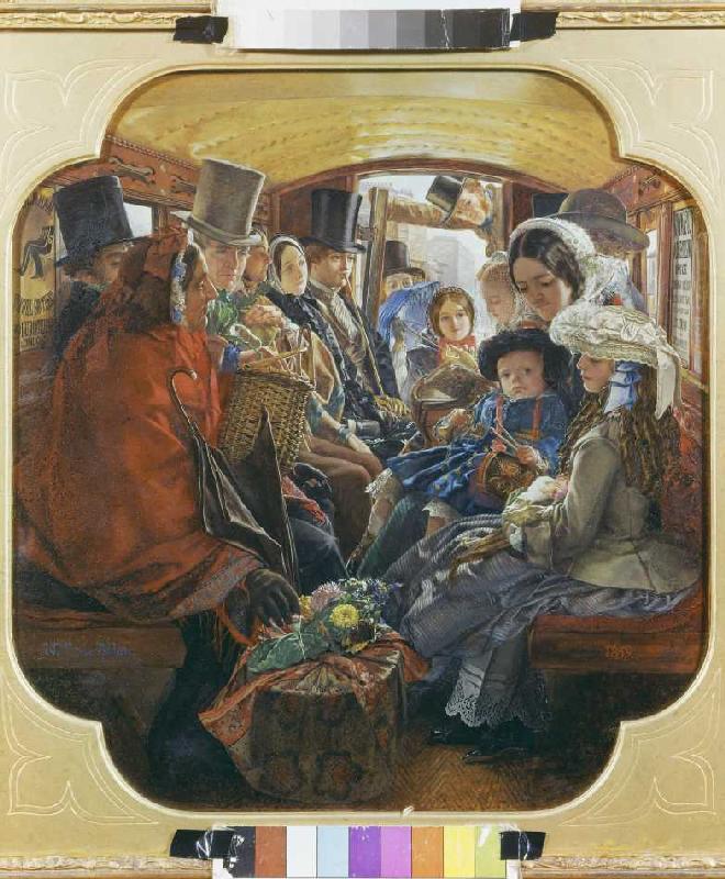 Bus-Interior (Omnibus Life in London 1859) from W. M Egley