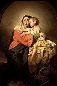 Die Jungfrau mit dem Jesuskind.