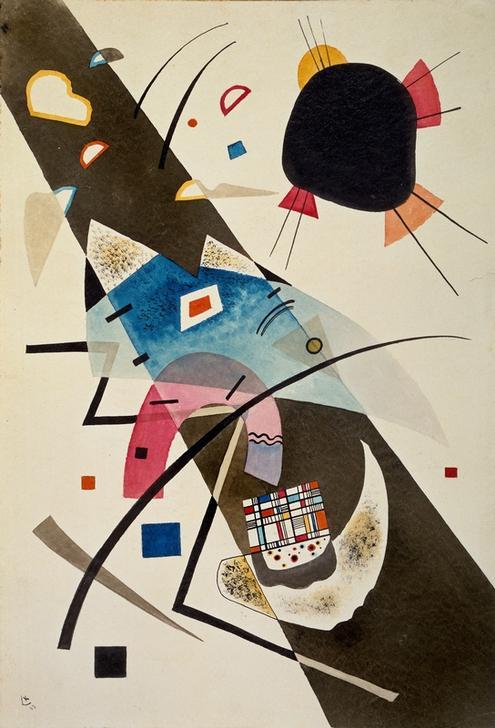 Two Black Spots 1923 from Wassily Kandinsky