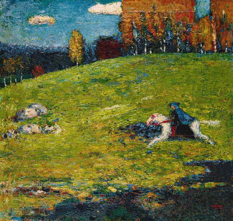 The blue Rider from Wassily Kandinsky